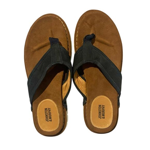 Johnston & Murphy Men’s Leather Sandals Size 10M Brown Comfort Flip Flops main image 6